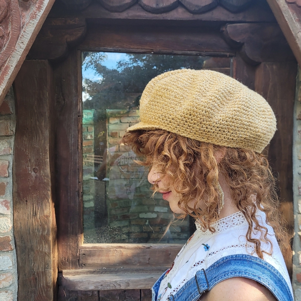 Ooak crochet beret